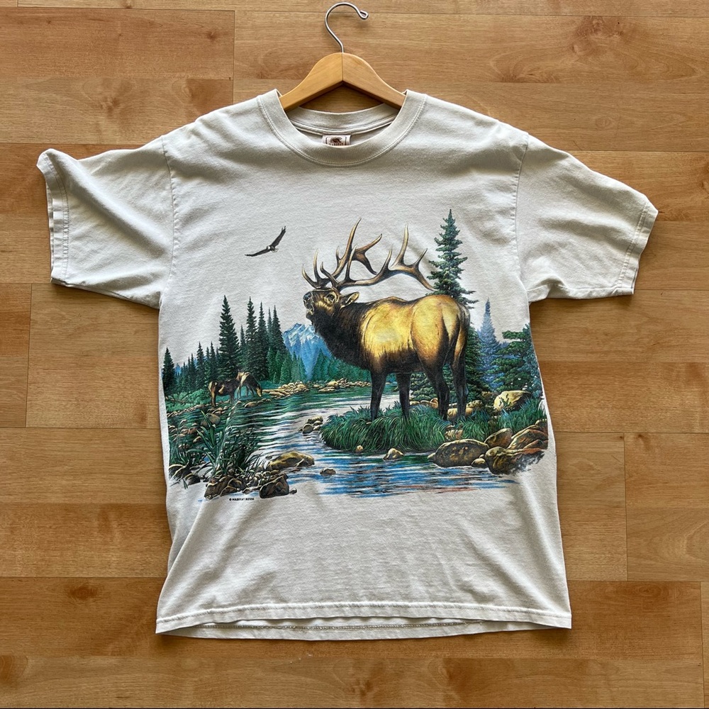 Vintage Habitat Moose Wrap Around Tee